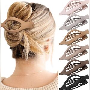 NWT French Concord Hair Clips - 6Pcs Side Slide Volume Clips